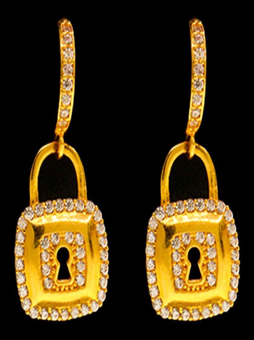 21K Gold Hoop Earrings - SW12717
